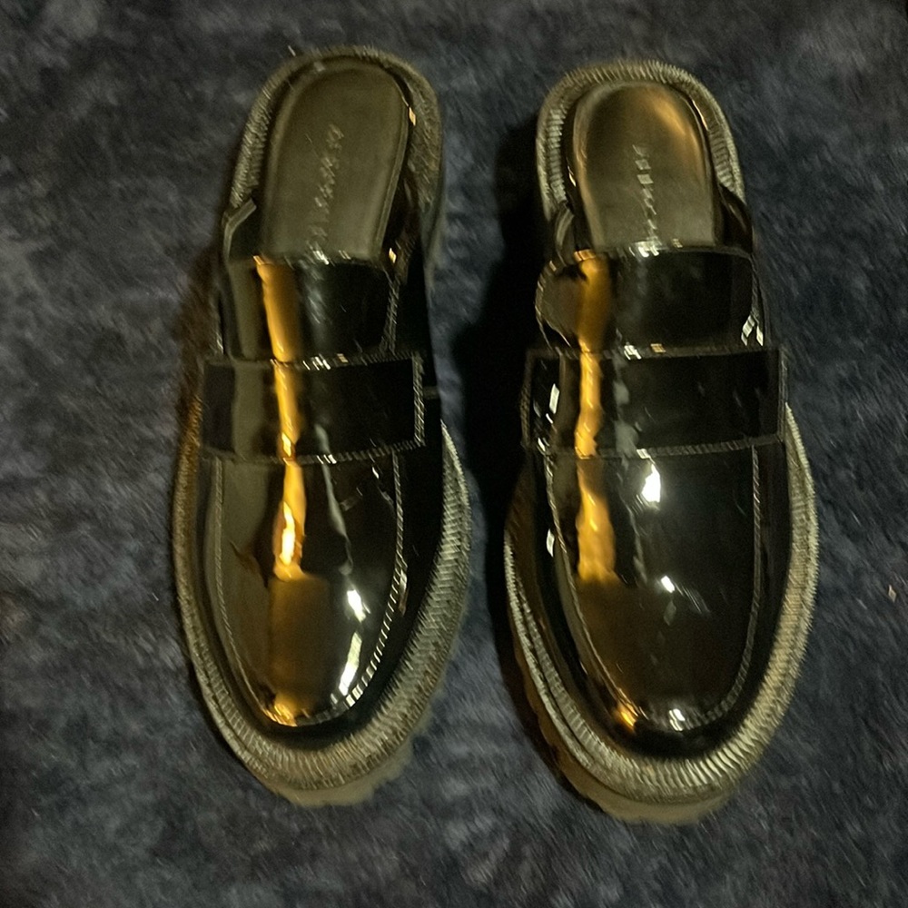 Aerosols black slip on loafers